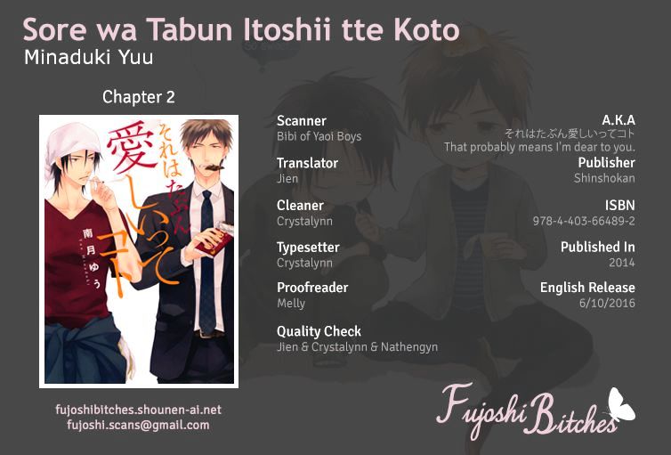 Sore Wa Tabun Itoshii Tte Koto - Chapter 2