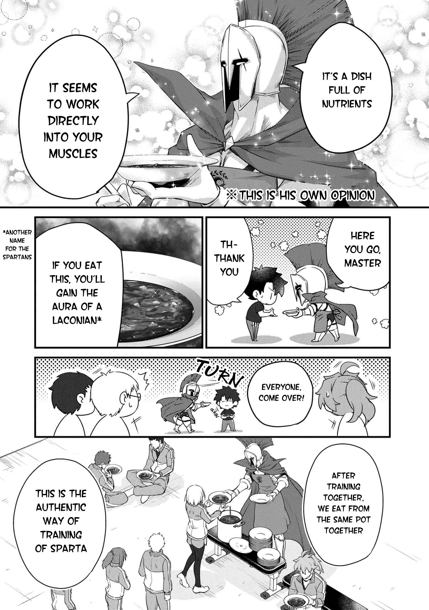 Fate/Grand Order - The Heroic Spirit Food Chronicles - Chapter 6: Spartan Meal