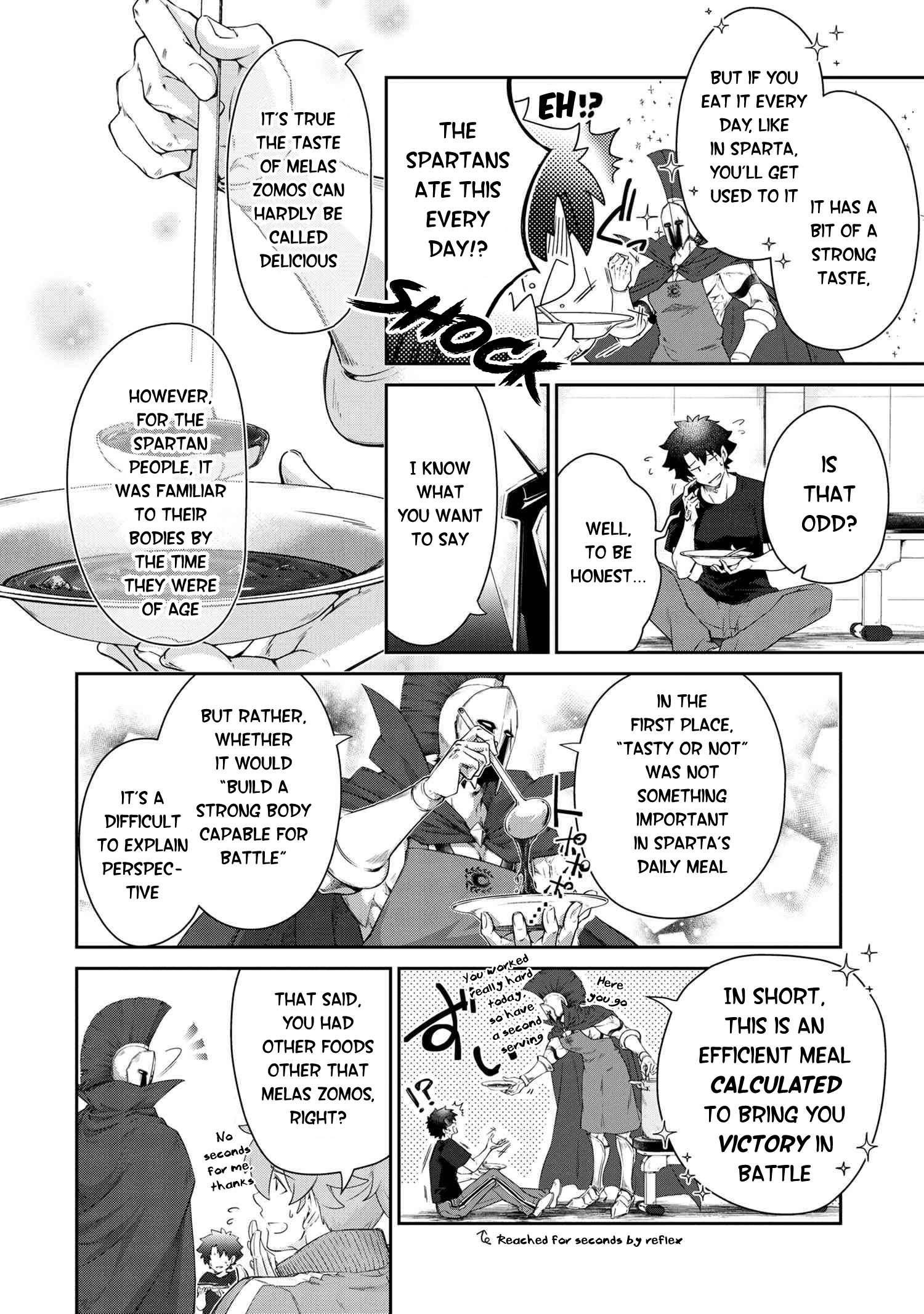 Fate/Grand Order - The Heroic Spirit Food Chronicles - Chapter 6: Spartan Meal