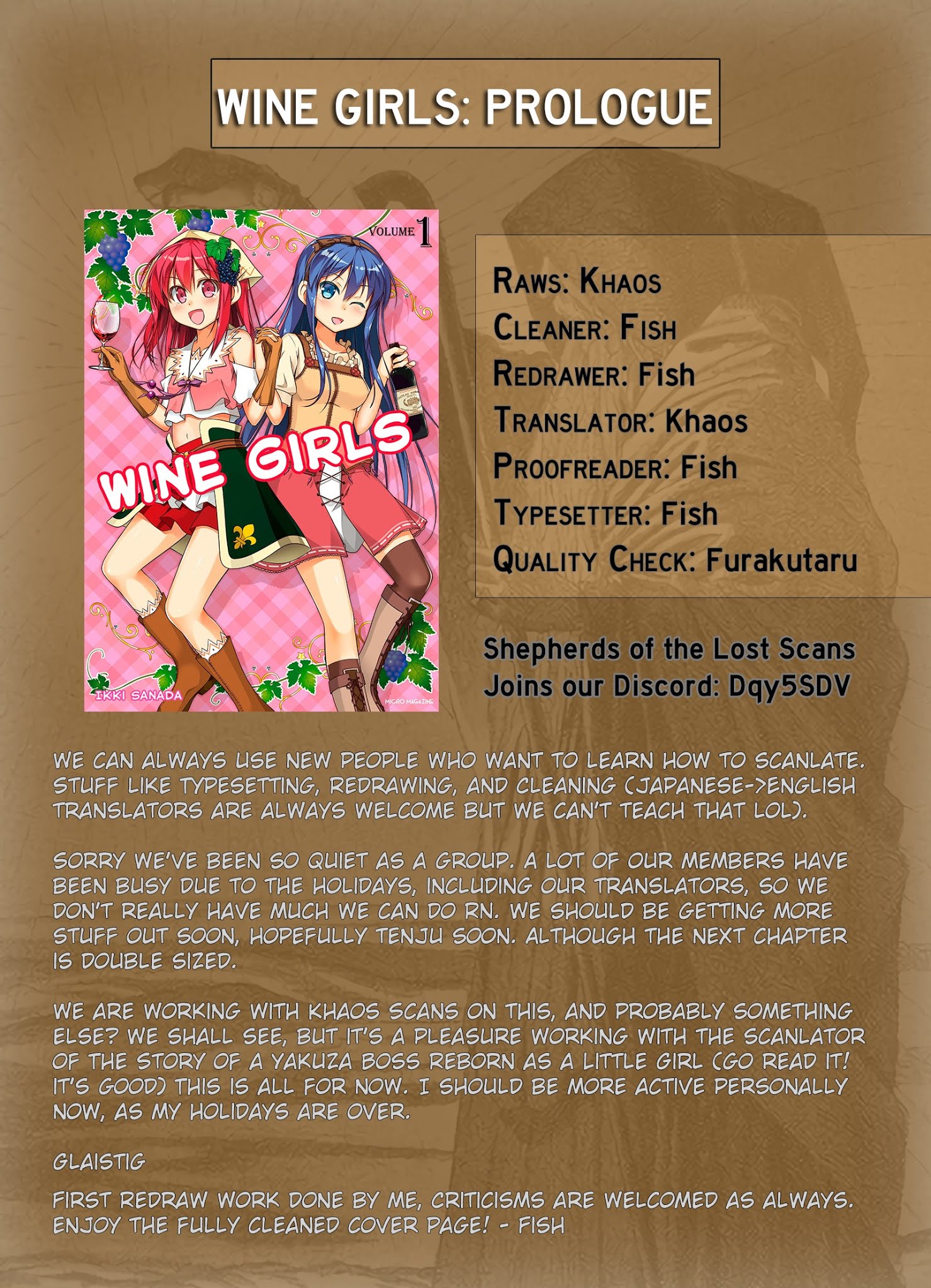 Wine Girls - Chapter 0: Prologue