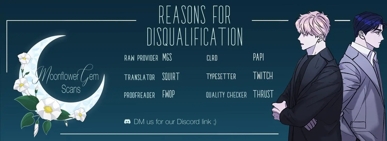 Reasons For Disqualification - Chapter 4