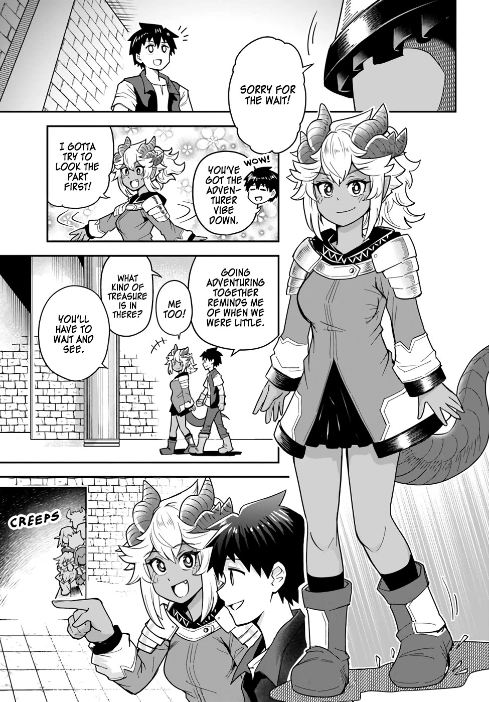 Dungeon No Osananajimi - Chapter 33.1: My Childhood Friend Gets To Be A Kid Again - Part 1