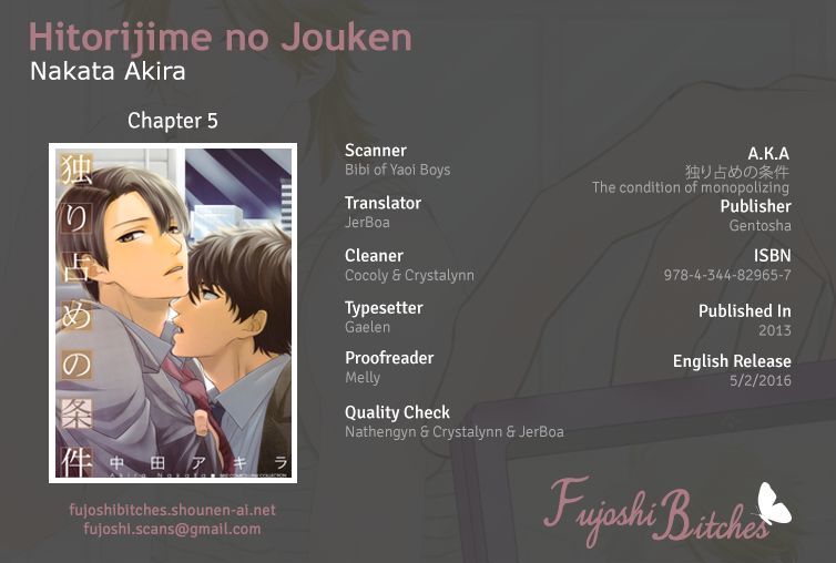 Hitorijime No Jouken - Chapter 5