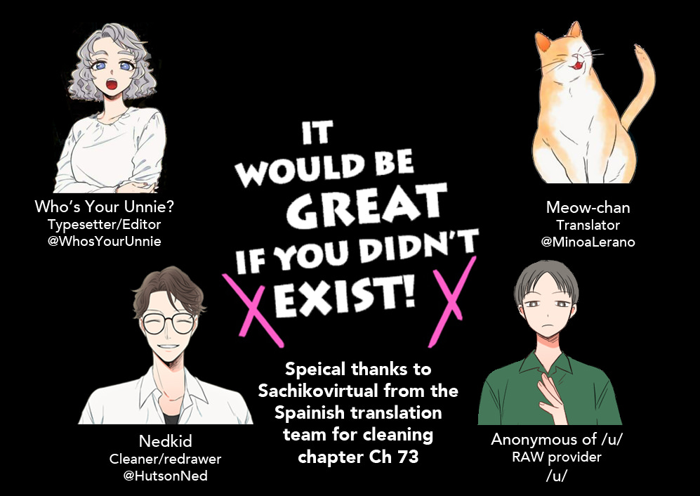 It Would Be Great If You Didn't Exist - Chapter 73