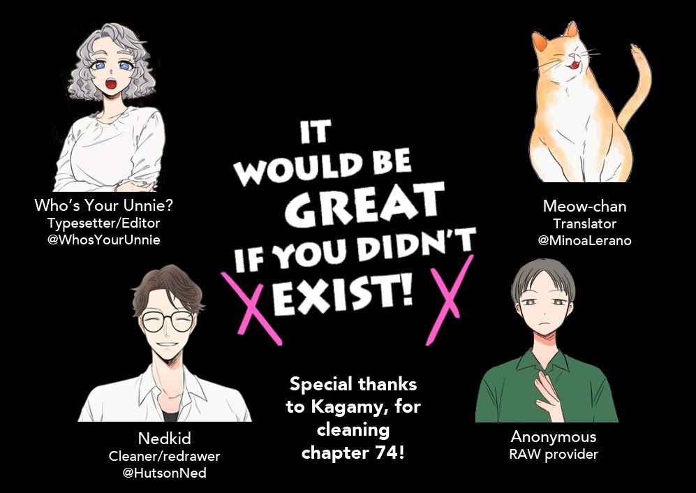 It Would Be Great If You Didn't Exist - Chapter 74