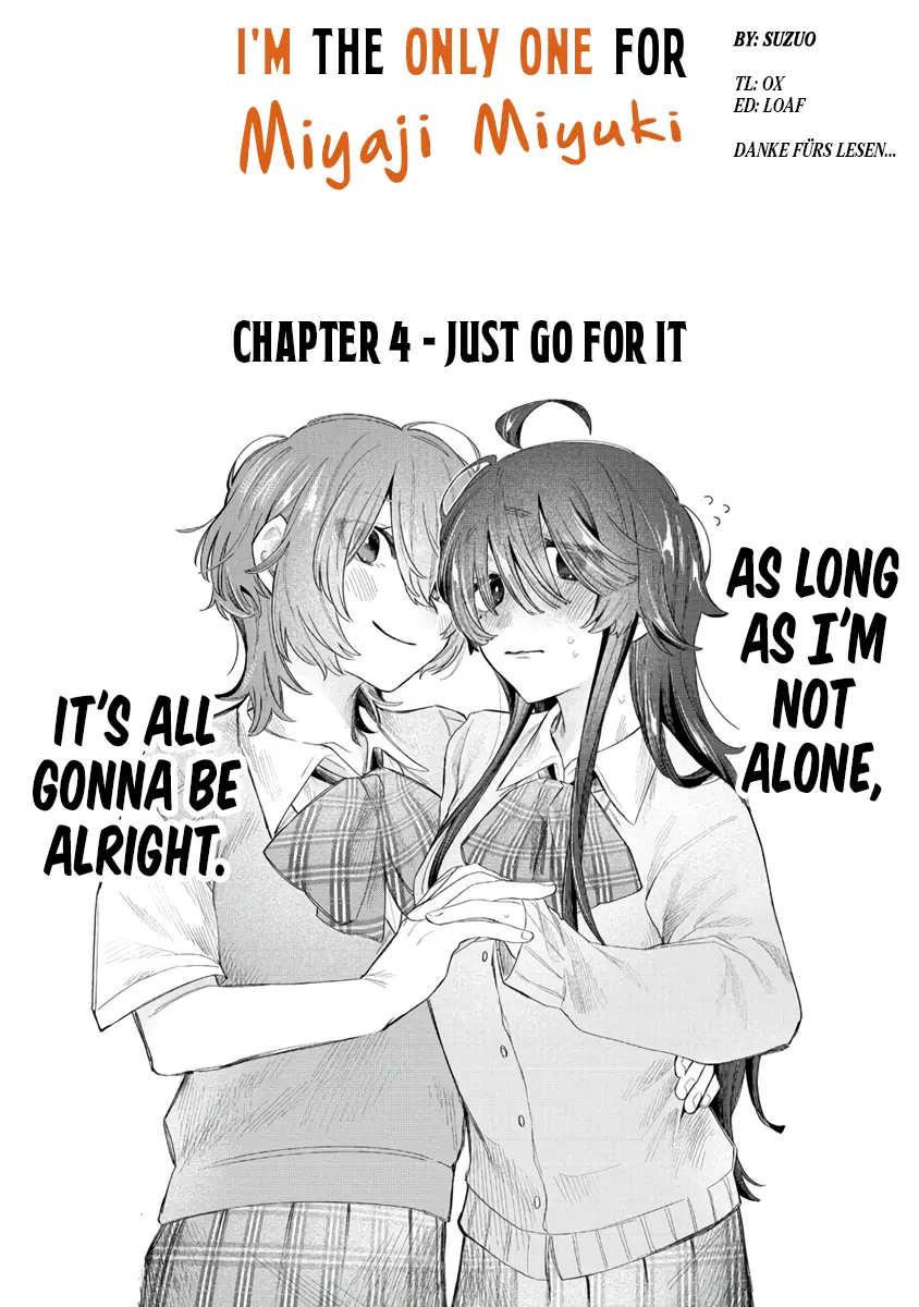 I'm The Only One For Miyaji Miyuki - Chapter 4: Just Go For It