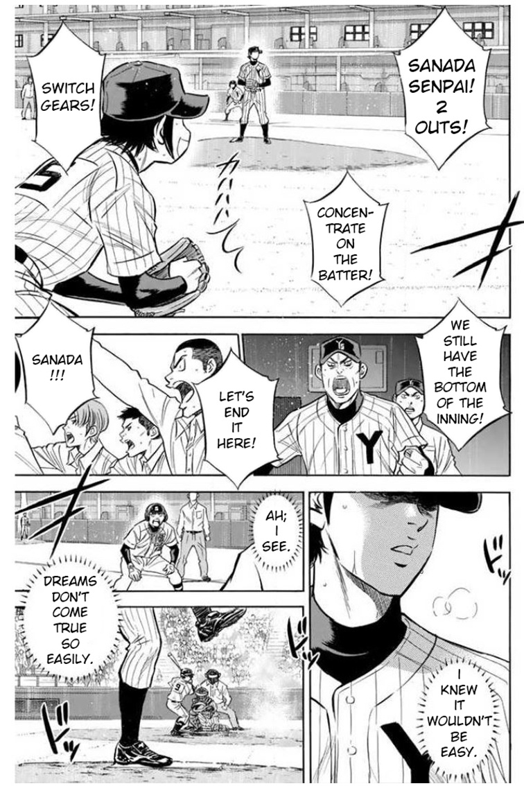 Daiya No A - Vol.46 Chapter 407: Desire To Keep Pitching