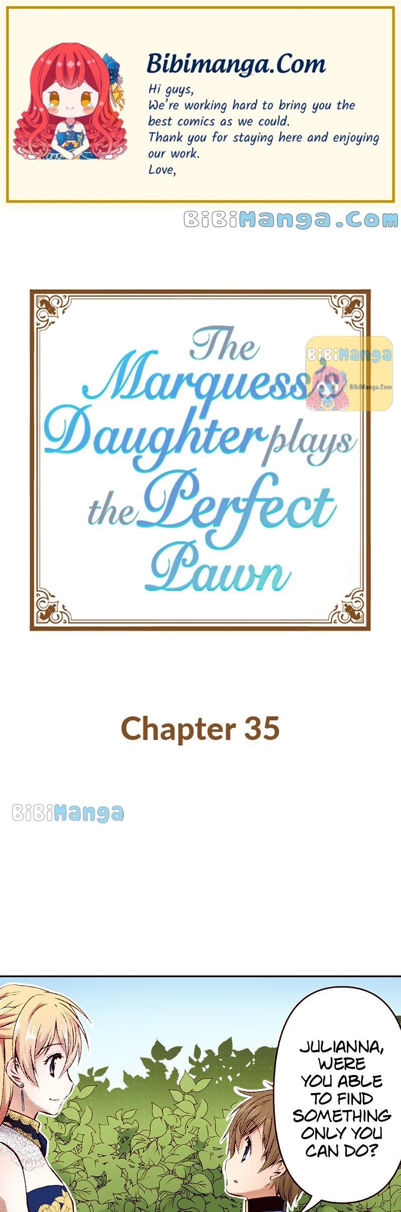 The Marquess’s Daughter Plays The Perfect Pawn - Chapter 35