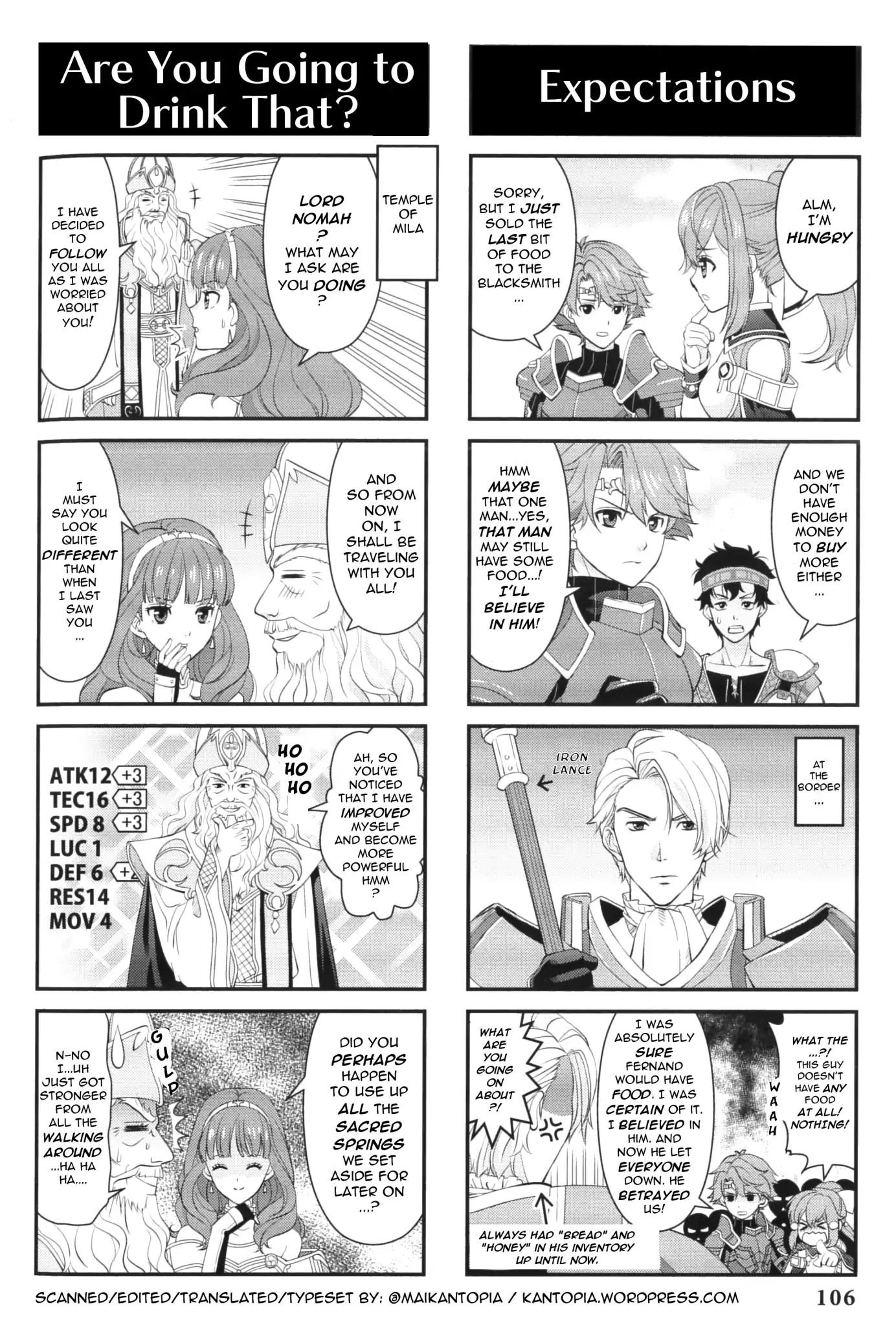 Fire Emblem: Echoes - Shadows Of Valentia Comic Anthology - Vol.1 Chapter 0: 4Koma