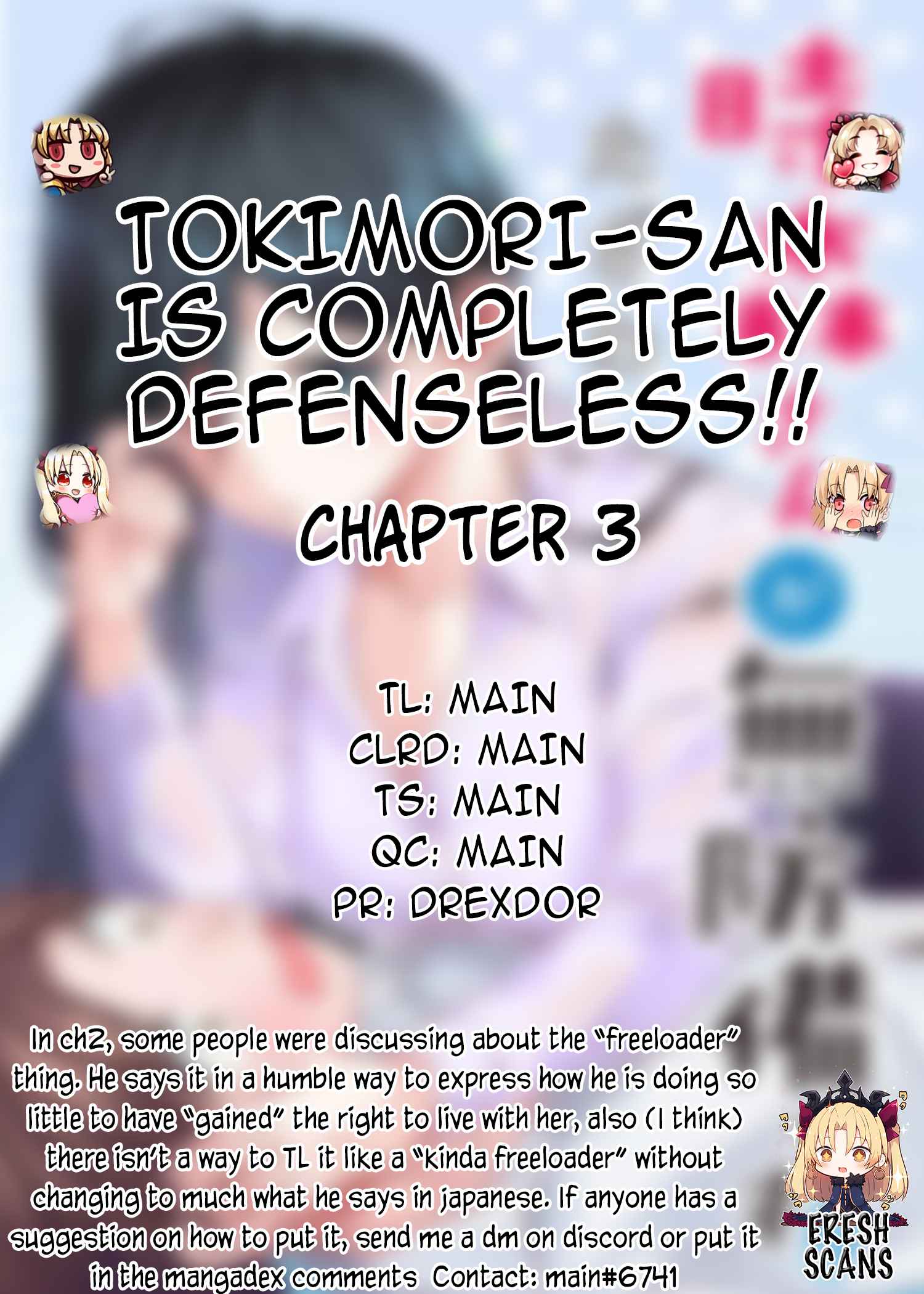 Tokimori-San Ga Muboubi Desu!! - Chapter 3