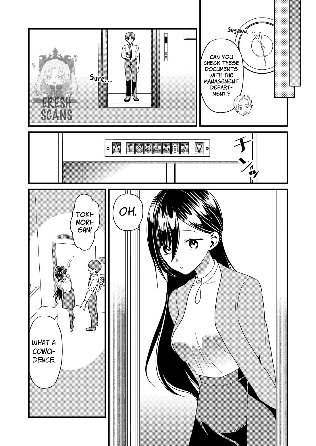 Tokimori-San Ga Muboubi Desu!! - Chapter 54: Tokimori-San And Elevator