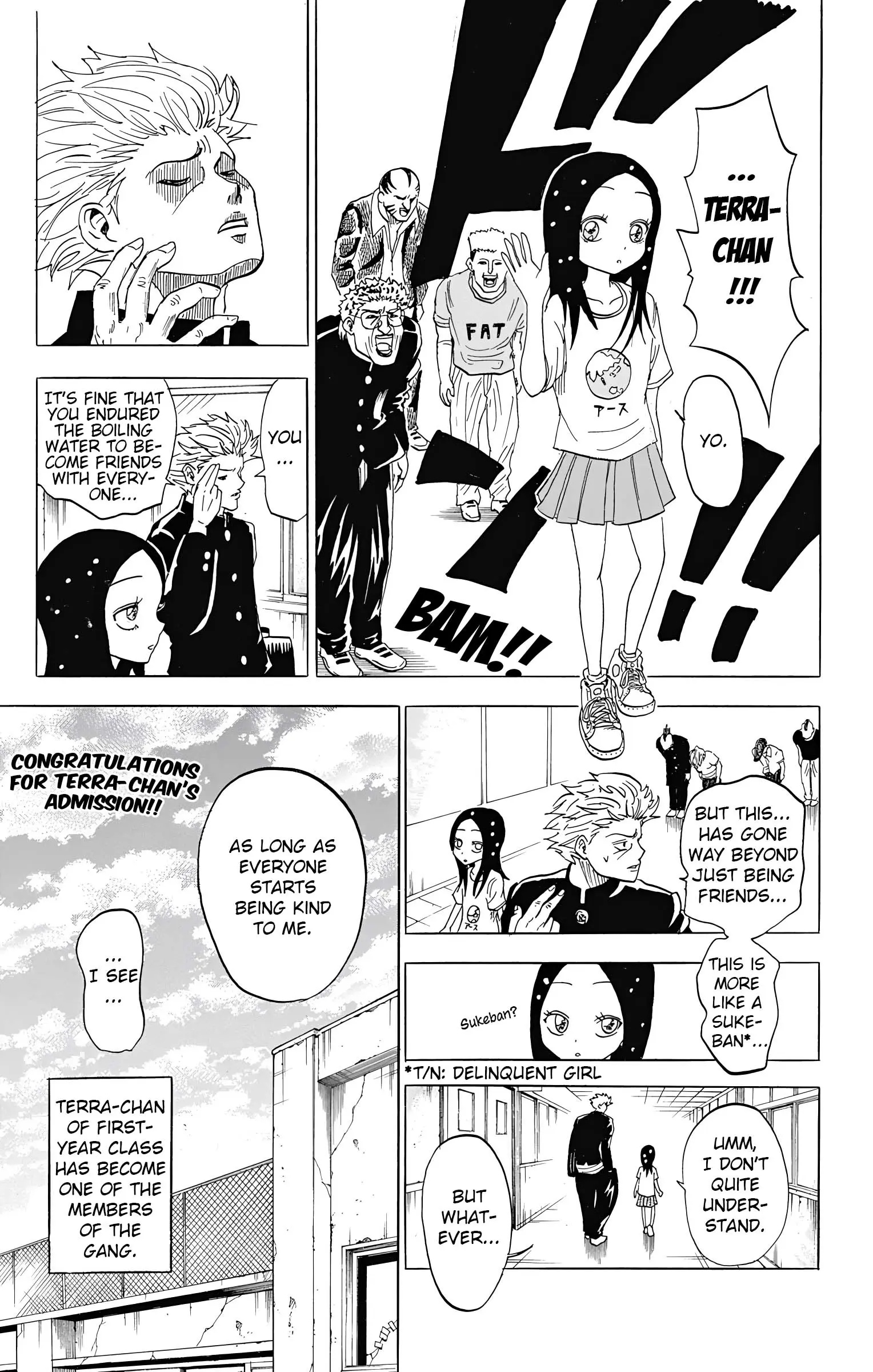 Chikyuu Ningen Terra-Chan - Chapter 2: On Her Way To Join School! Ordeals Ahead! Terra-Chan!