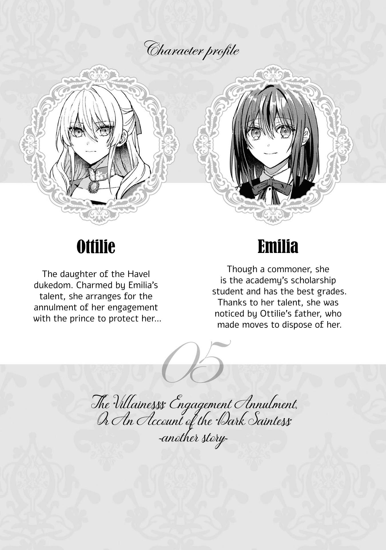 I'm The Villainess, But I'm Being Captured By The Heroine?! Anthology - Vol.1 Chapter 5: The "Villainess's" Engagement Annulment, Or An Account Of The "Dark Saintess" ~Another Story~