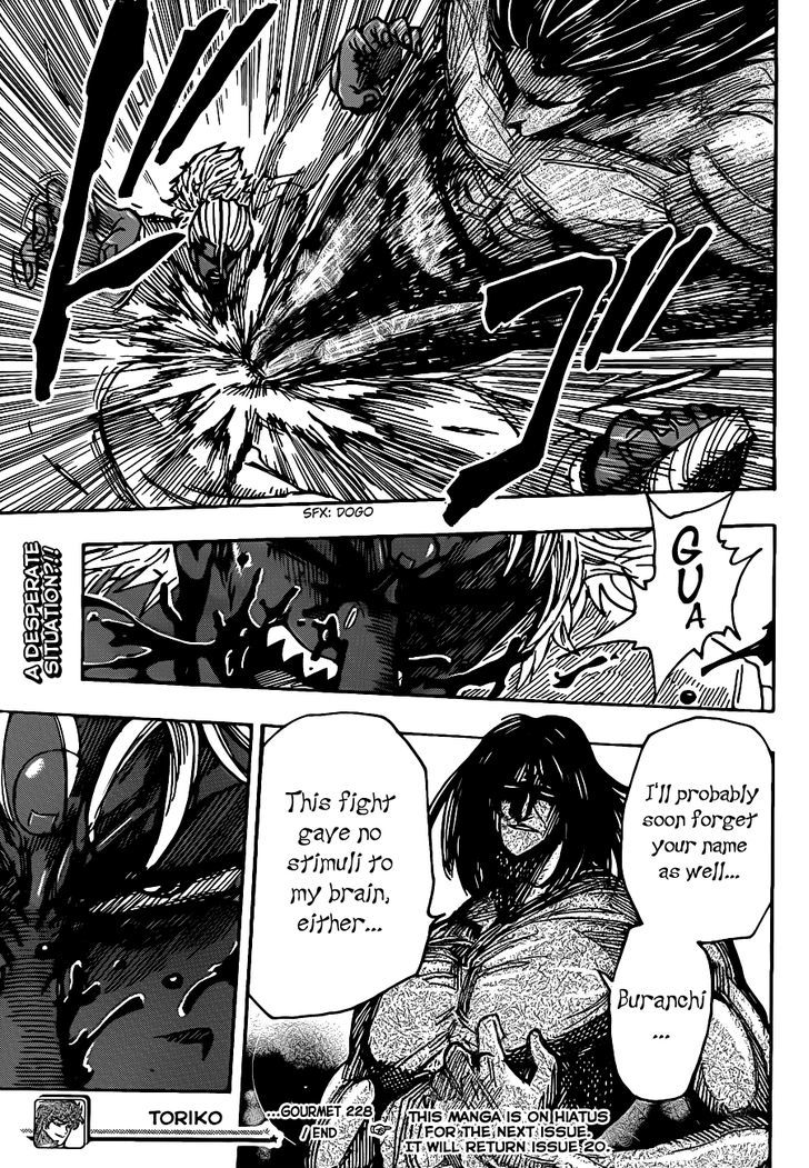 Toriko - Chapter 228 : Lightning!!