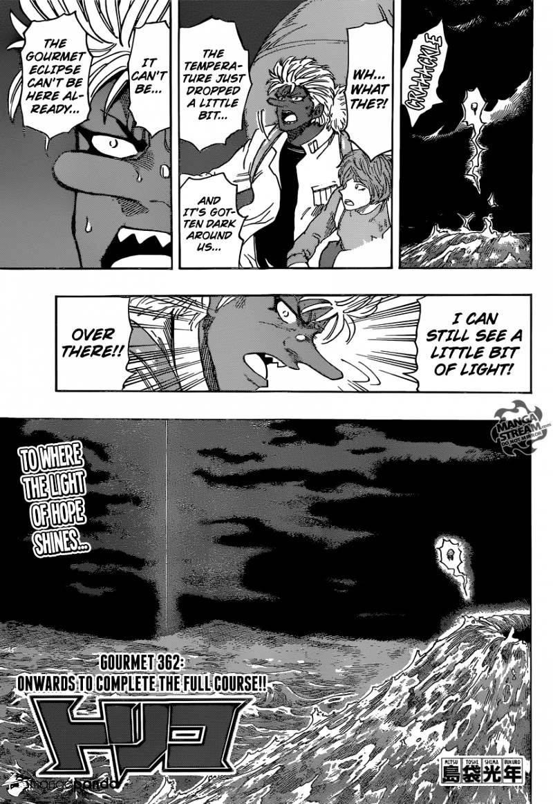 Toriko - Chapter 362 : To The Completion Of The Full Courses!!