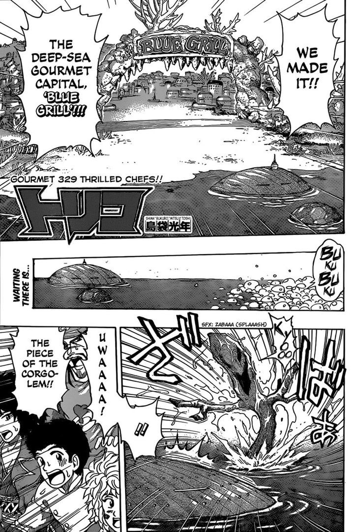 Toriko - Chapter 329 : Thrilled Chefs!!