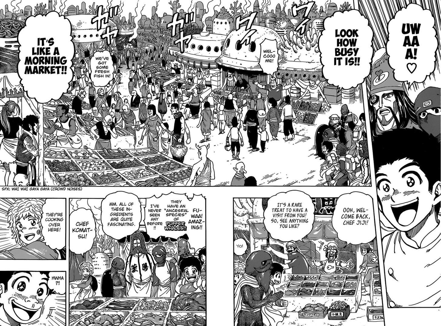 Toriko - Chapter 329 : Thrilled Chefs!!