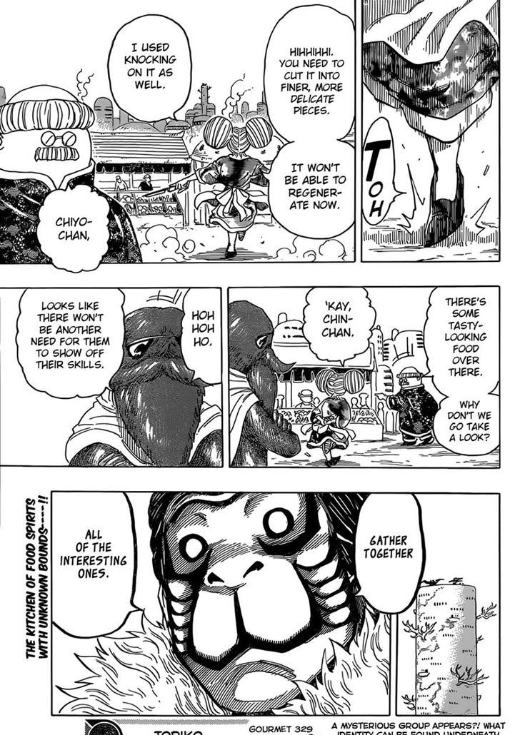 Toriko - Chapter 329 : Thrilled Chefs!!