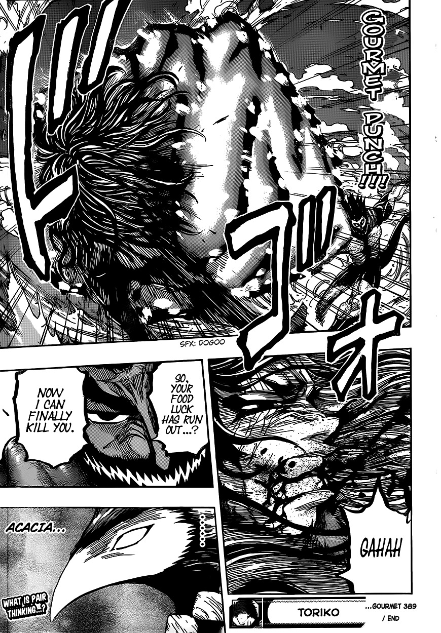 Toriko - Chapter 389 : The Flavor He Can T Stand...!!