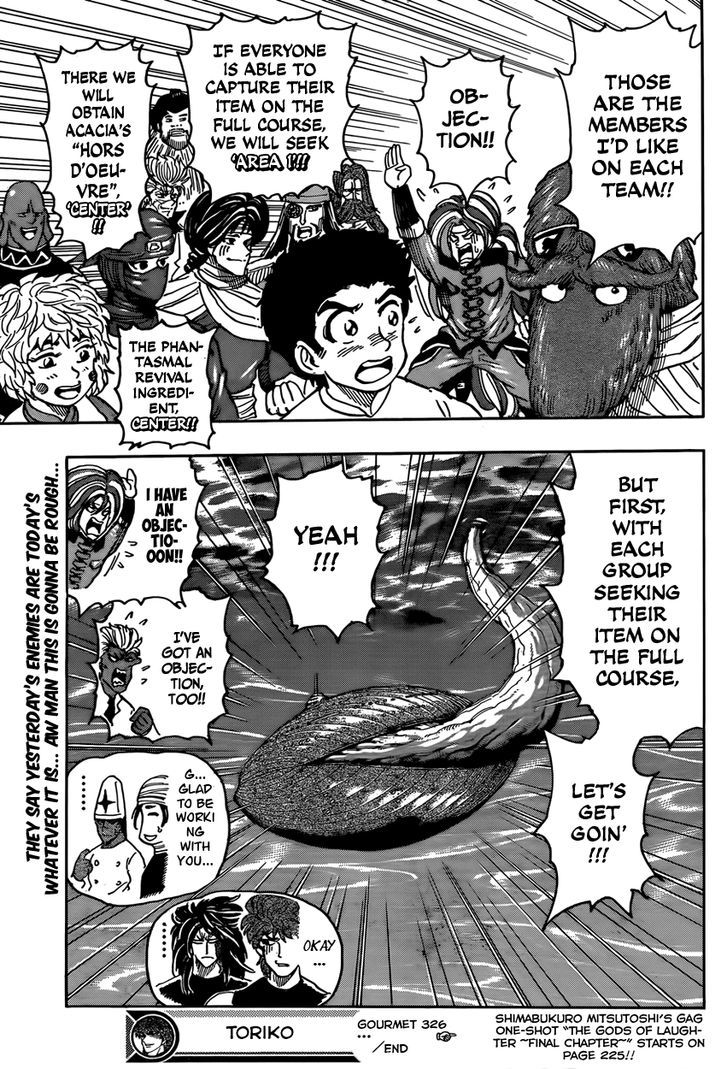 Toriko - Chapter 326 : Surprising Combinations!!