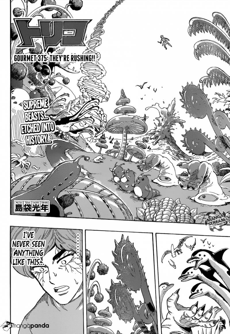 Toriko - Chapter 375 : They Re Rushing!!