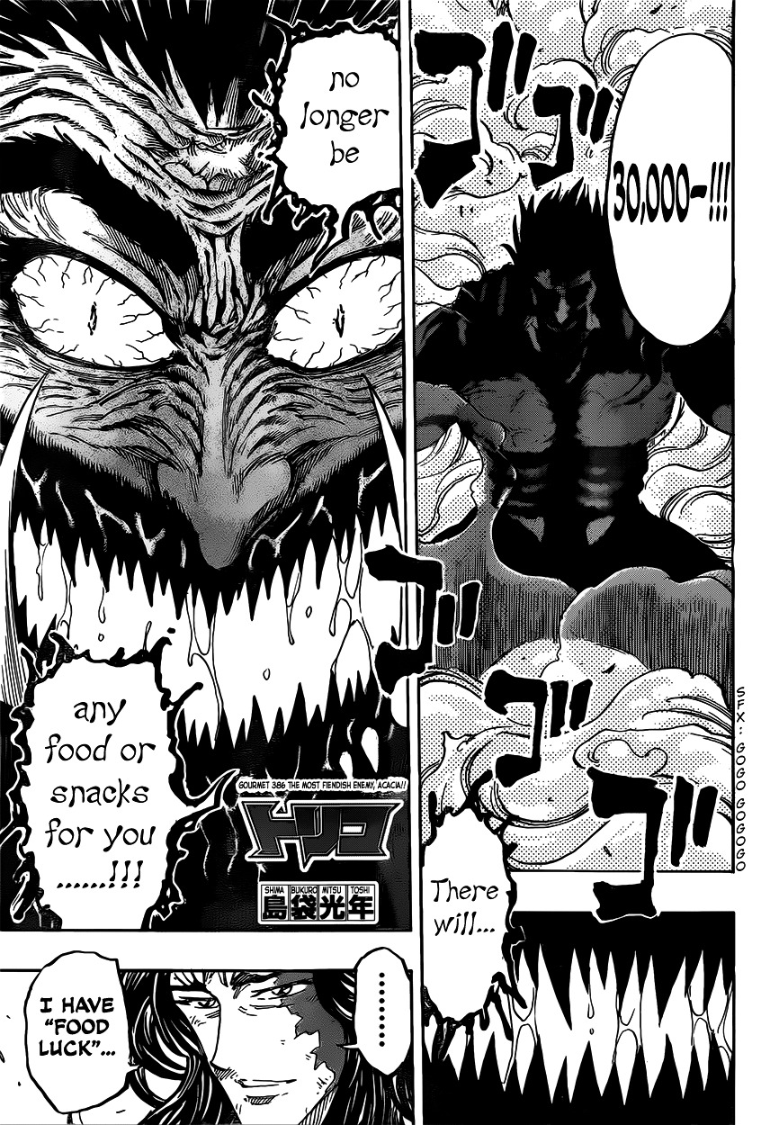 Toriko - Chapter 386 : The Most Fiendish Enemy, Acacia!!