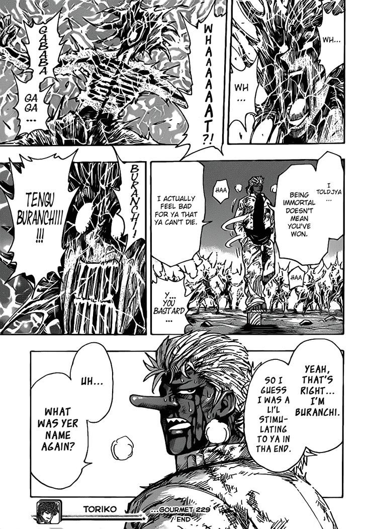 Toriko - Chapter 229 : Vs. Immortality!!