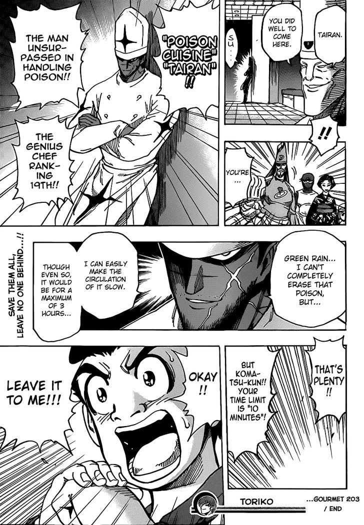 Toriko - Chapter 203 : Antidote Cooking!!