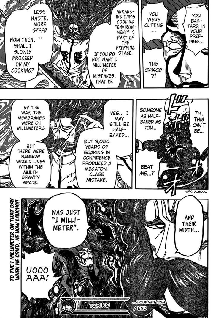 Toriko - Chapter 334 : 1-Millimeter Yuda!!