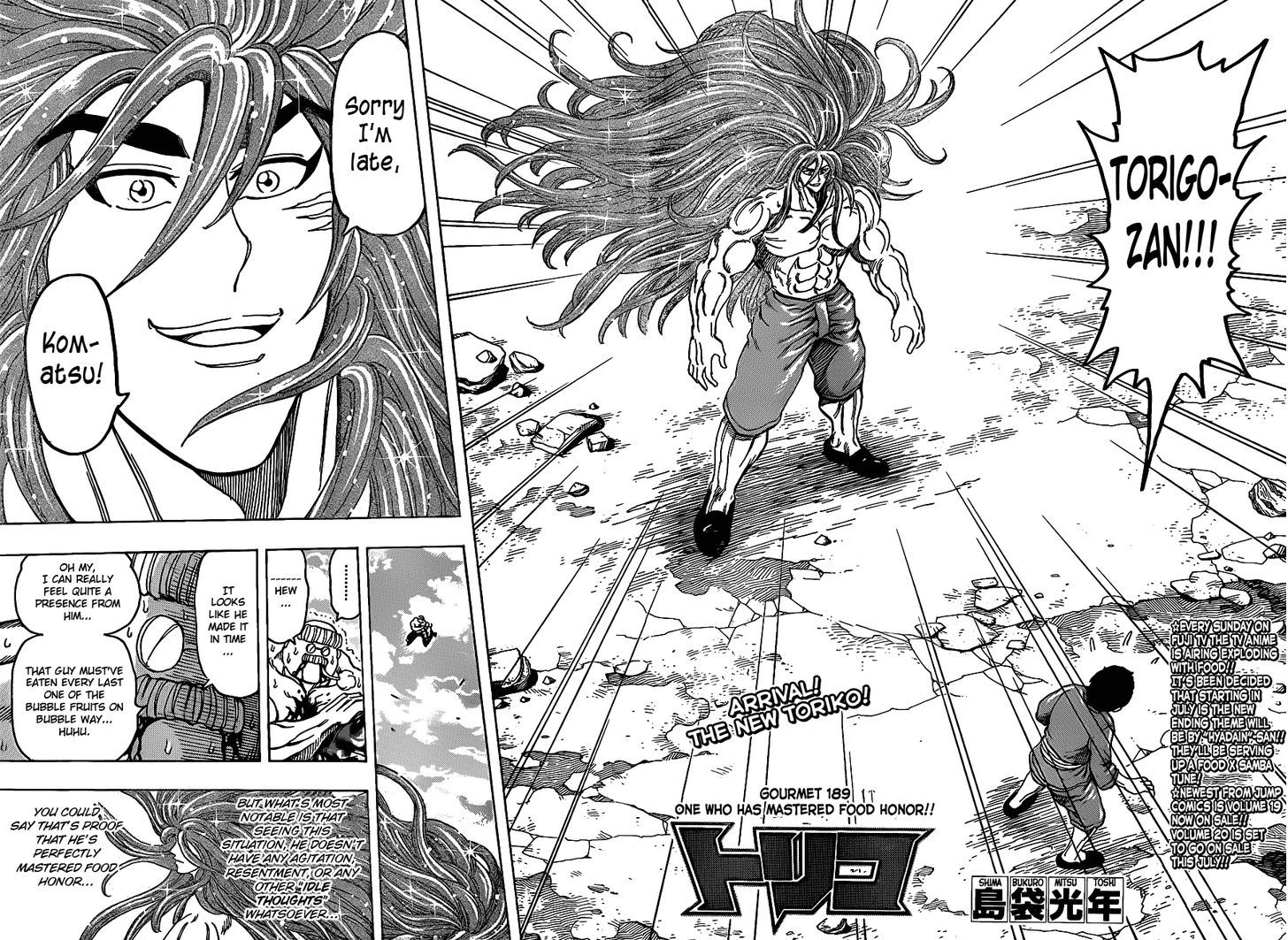 Toriko - Chapter 189 : One Who Has Mastered Food Honor!!