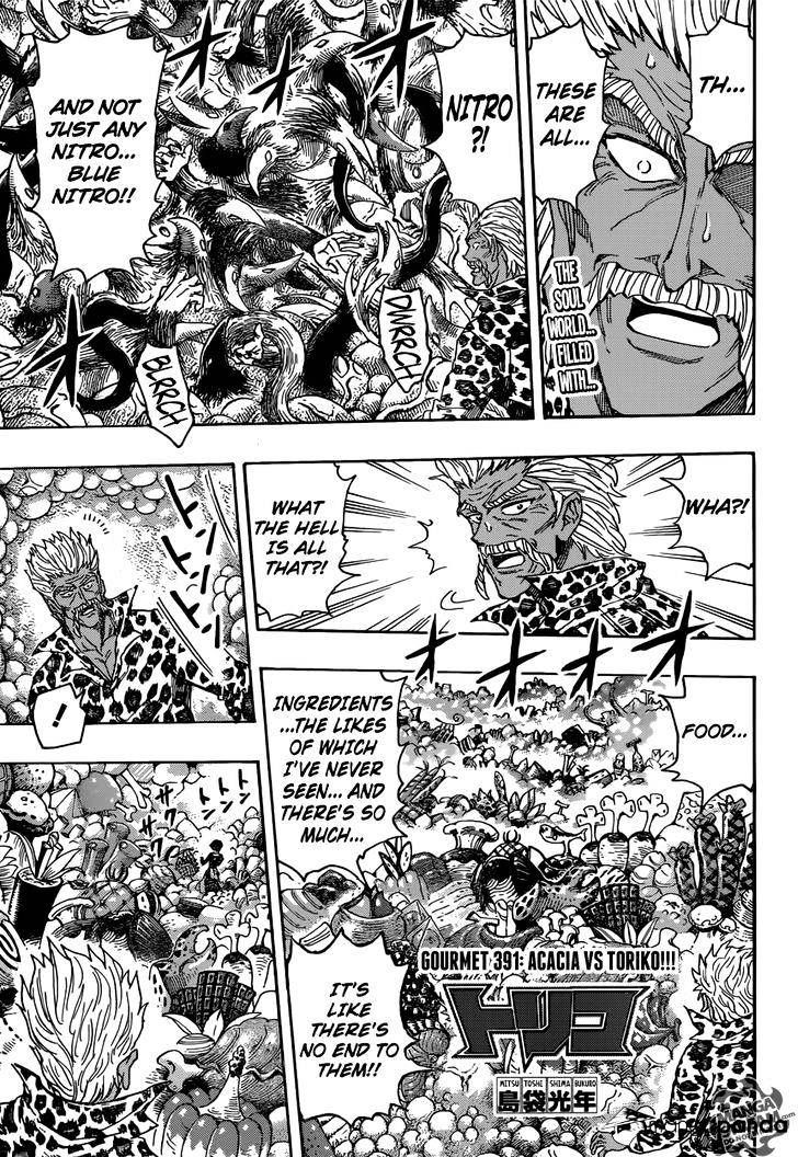 Toriko - Chapter 391 : Acacia Vs Toriko!!!