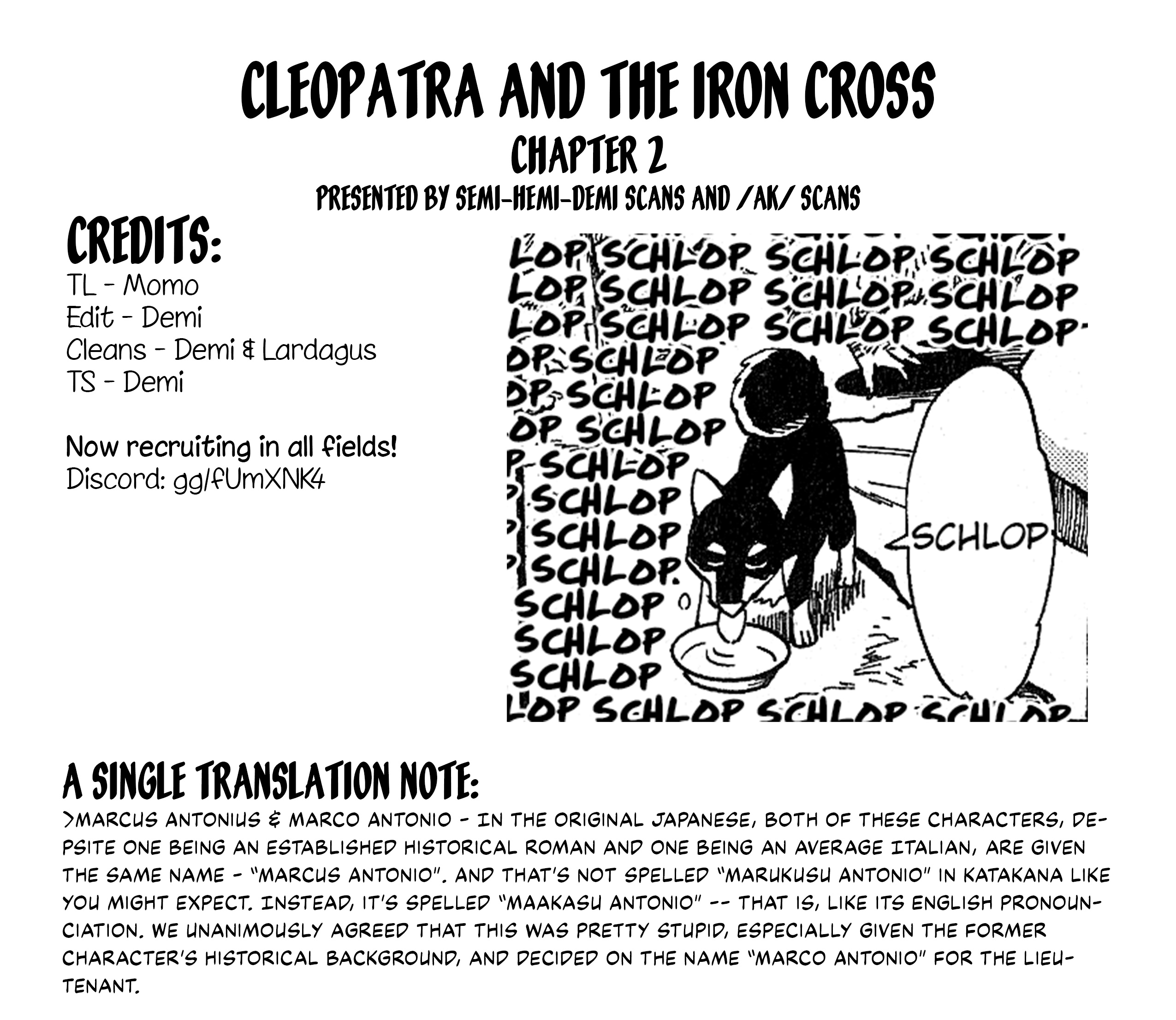 Cleopatra And The Iron Cross - Vol.1 Chapter 2: Awakening - Part 2