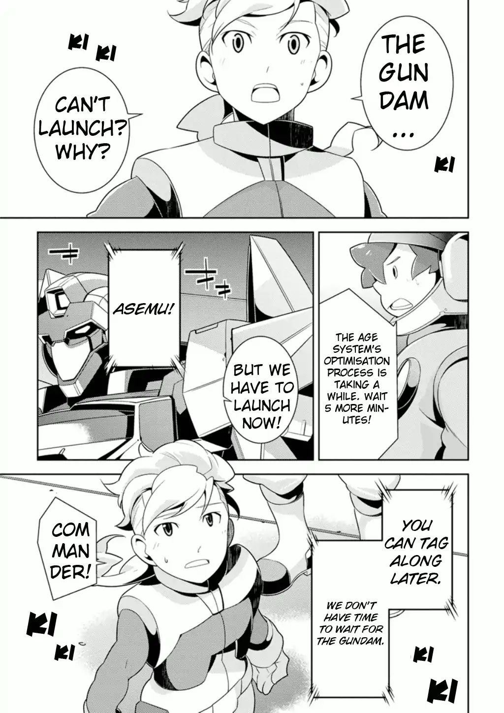 Mobile Suit Gundam Age - Second Evolution - Vol.2 Chapter 5: Asemu Sets Off