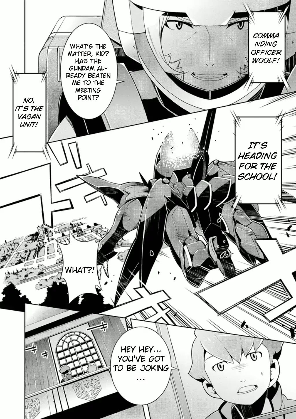 Mobile Suit Gundam Age - Second Evolution - Vol.2 Chapter 4: Battle At The Graduation Ceremony