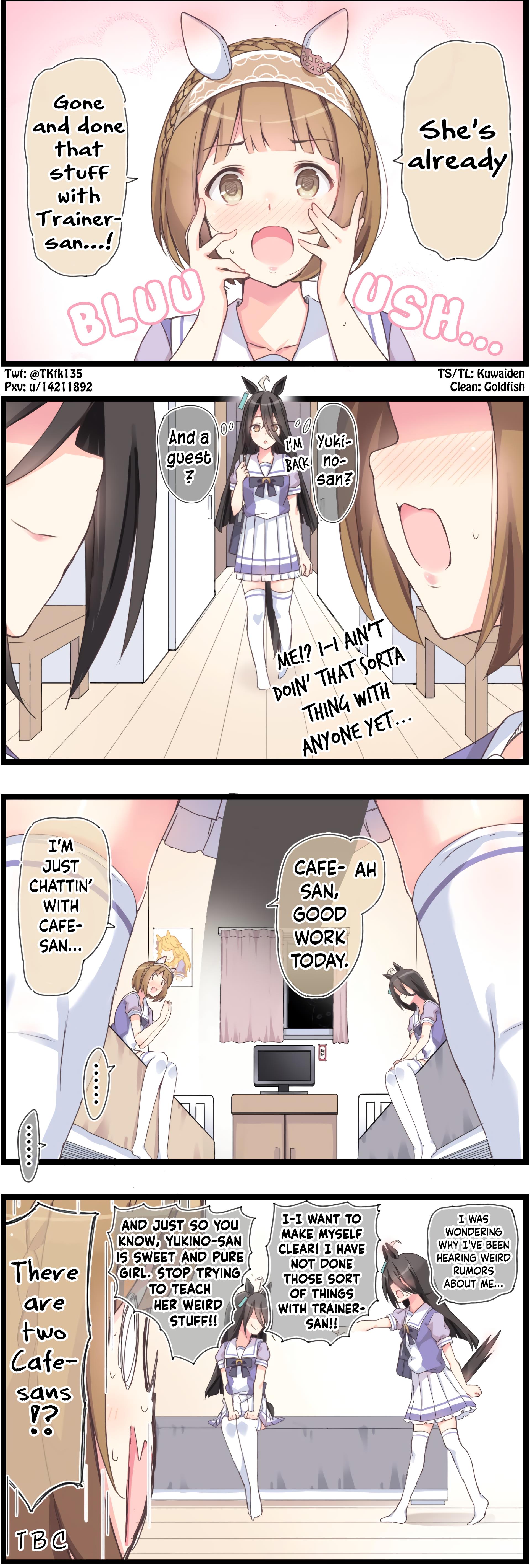 Uma Musume Pretty Derby - The Scenery Of A Roommate (Doujinshi) - Chapter 7: Cafe And Yukino 1