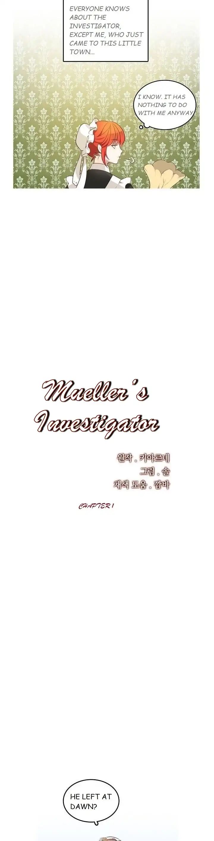 The Investigator Of Mueller - Chapter 1