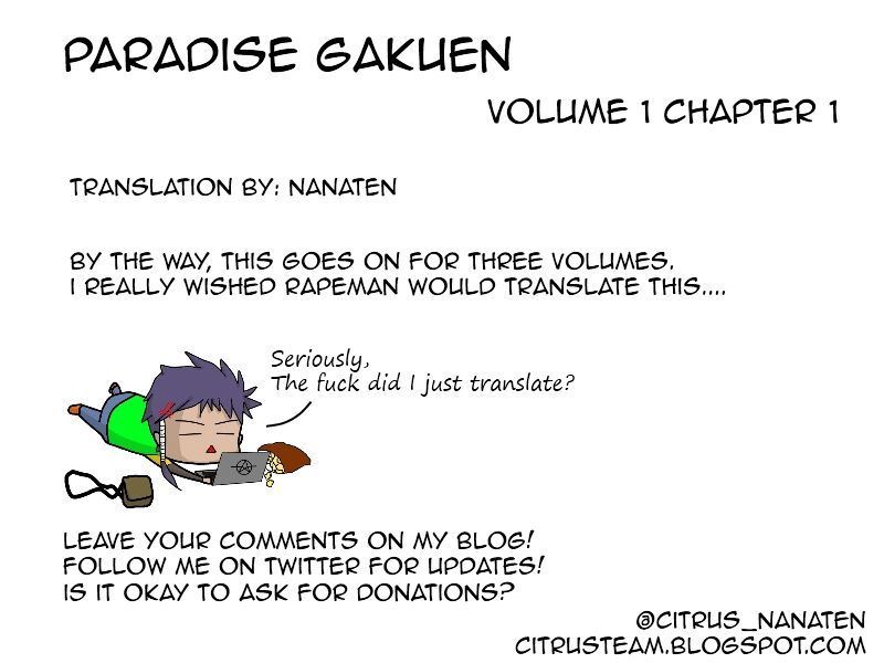 Paradise Gakuen - Vol.1 Chapter 1