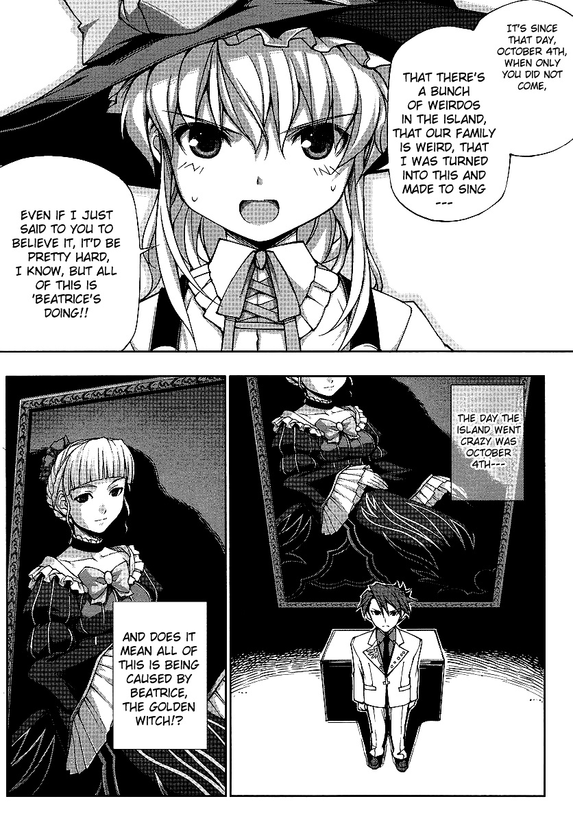 Umineko No Naku Koro Ni Episode X - Vol.1 Chapter 3 : Manipulated By The Witch