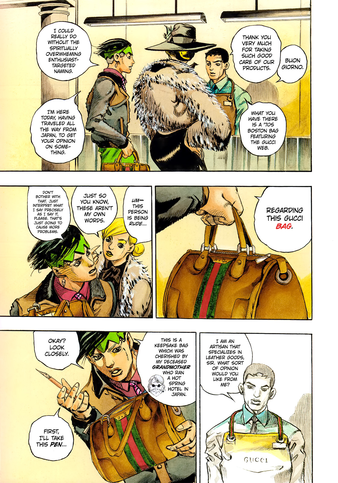 Thus Spoke Kishibe Rohan [Official Colored] - Vol.1 Chapter 5: Rohan Kishibe Meets Gucci