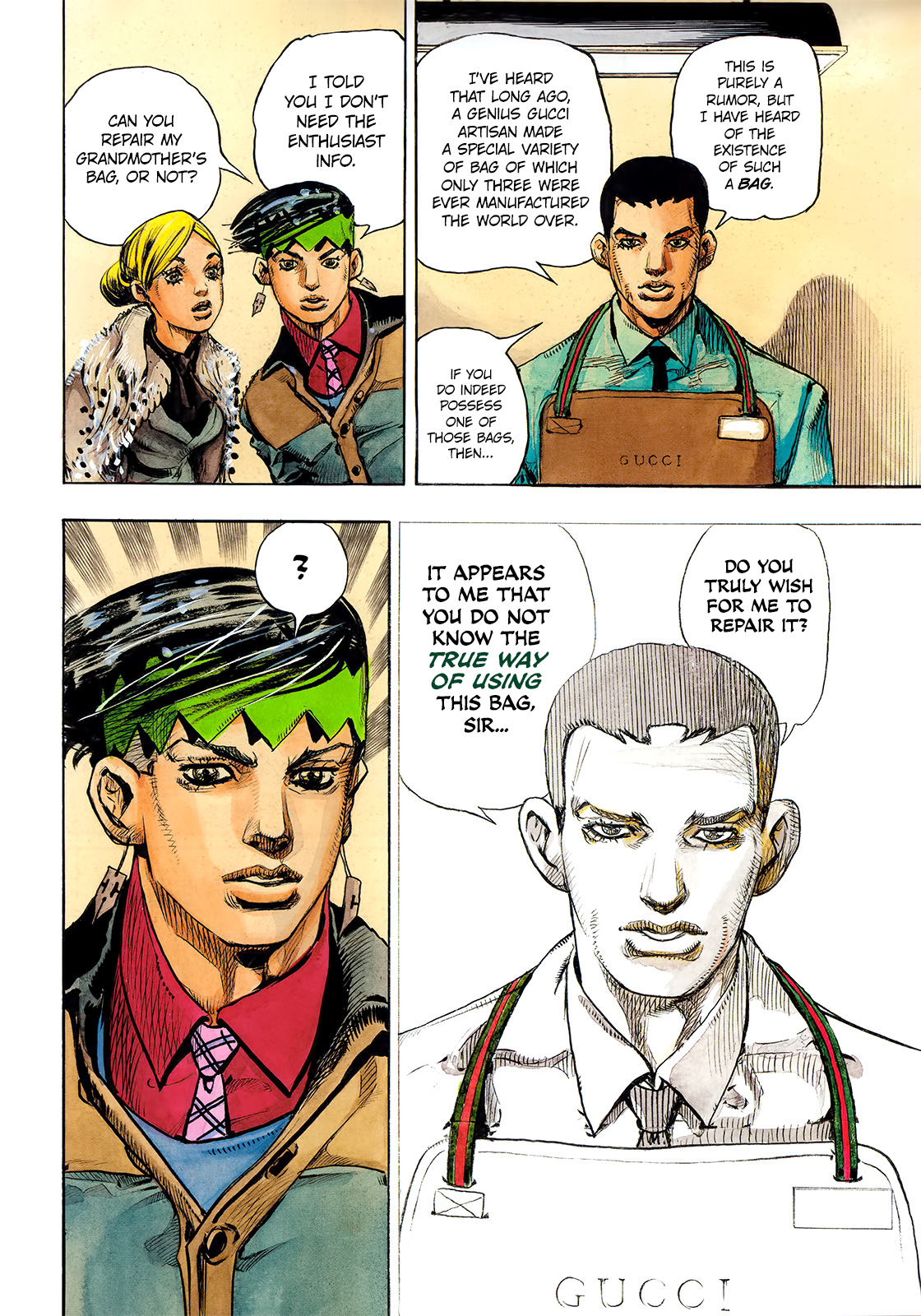 Thus Spoke Kishibe Rohan [Official Colored] - Vol.1 Chapter 5: Rohan Kishibe Meets Gucci