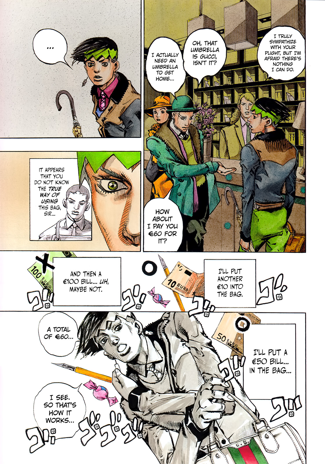 Thus Spoke Kishibe Rohan [Official Colored] - Vol.1 Chapter 5: Rohan Kishibe Meets Gucci