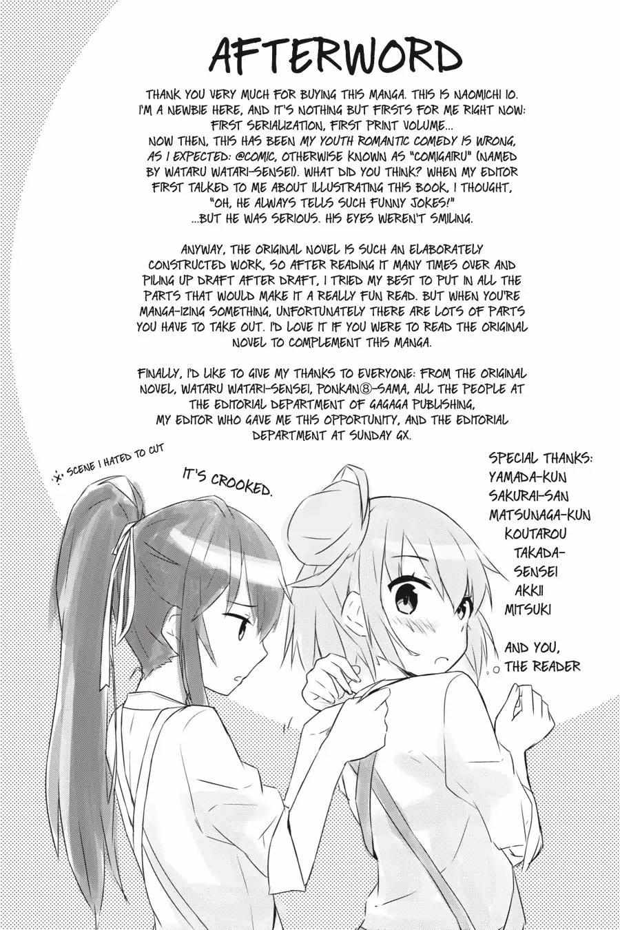 Yahari Ore No Seishun Love Come Wa Machigatteiru @Comic - Chapter 5