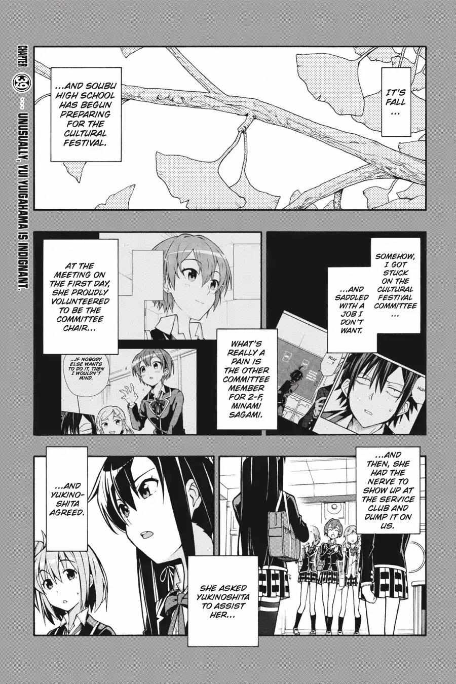 Yahari Ore No Seishun Love Come Wa Machigatteiru @Comic - Chapter 39