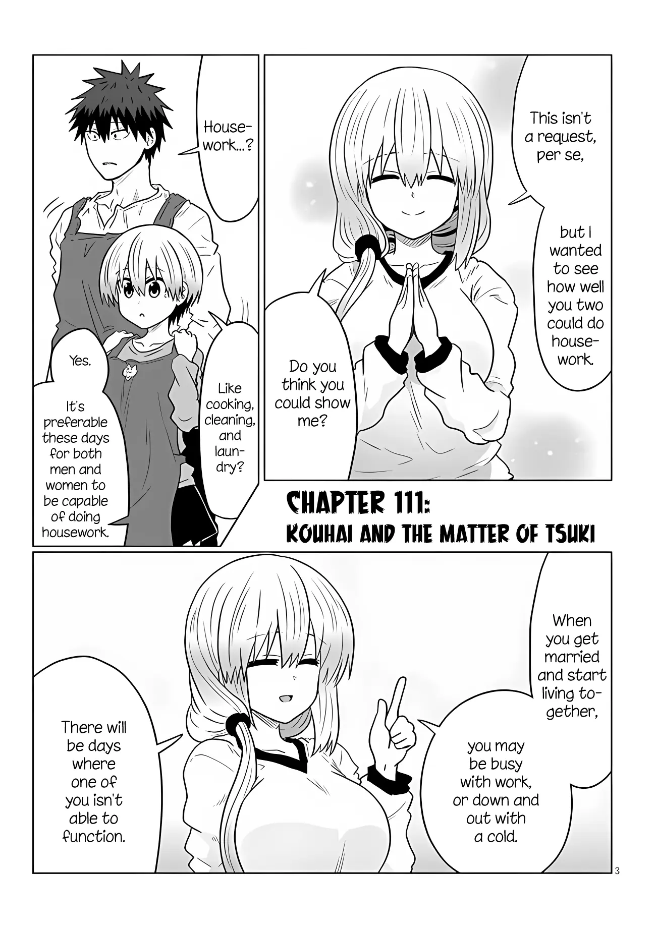 Uzaki-Chan Wa Asobitai! - Chapter 111: Kouhai And The Matter Of Tsuki