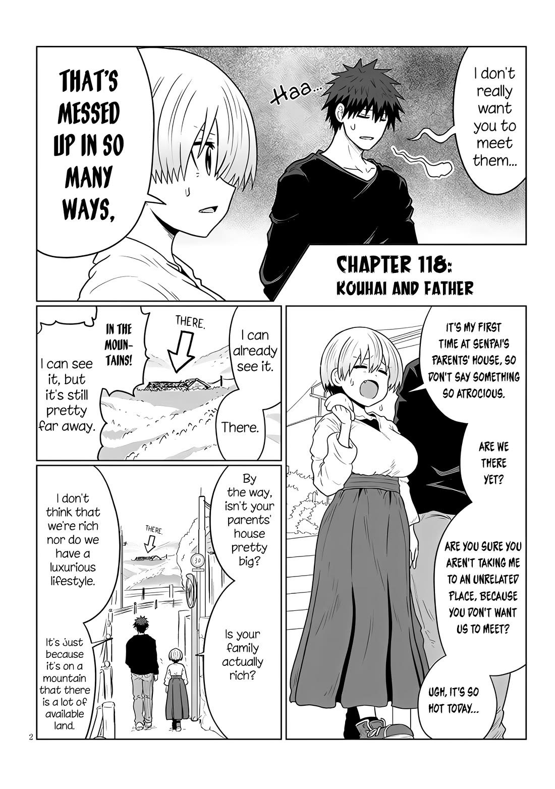 Uzaki-Chan Wa Asobitai! - Chapter 118: Kouhai And Father