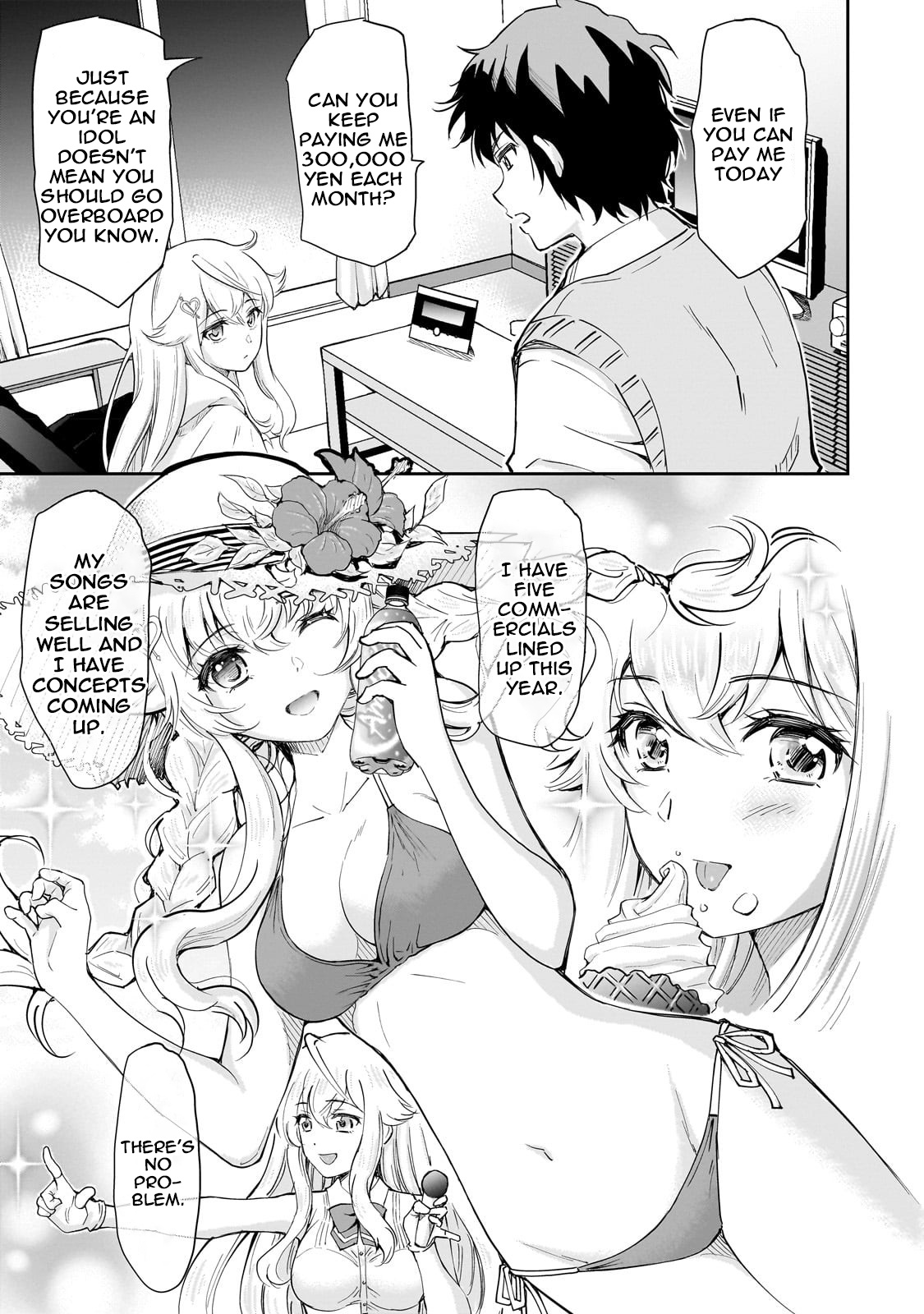 Isshou Hatarakitakunai Ore Ga Classmate No Daininki Idol Ni Natsukaretara - Chapter 3: Money = Power①