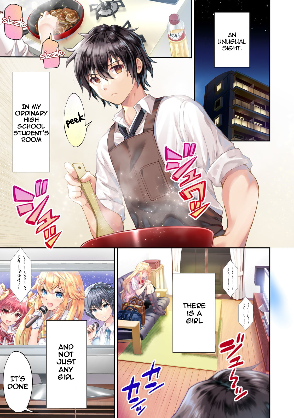 Isshou Hatarakitakunai Ore Ga Classmate No Daininki Idol Ni Natsukaretara - Chapter 1: The Hungry Idol①