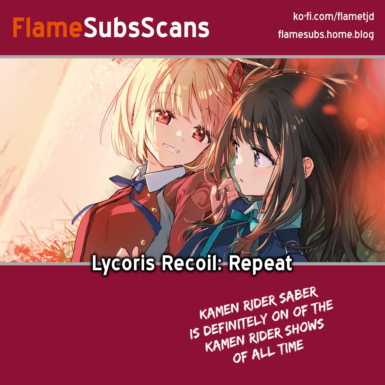 Lycoris Recoil Comic Anthology: Repeat - Vol.1 Chapter 9: Let's Do This Together | Morinaga Miki