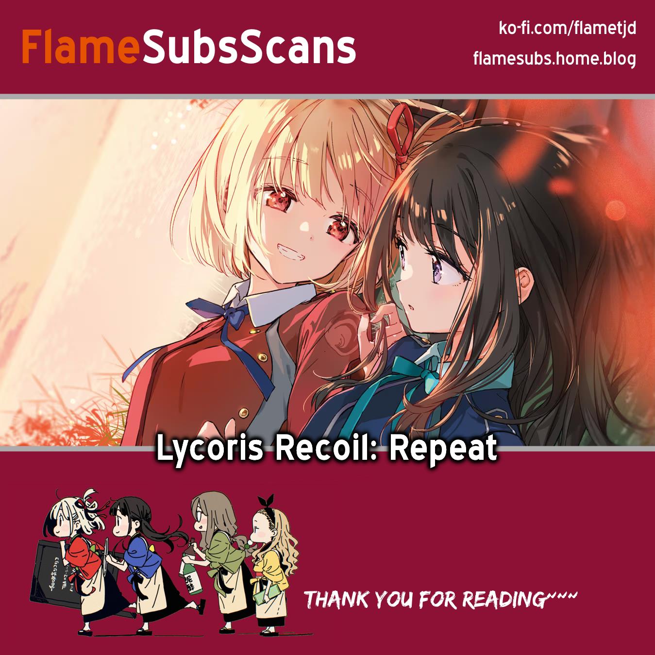 Lycoris Recoil Comic Anthology: Repeat - Vol.1 Chapter 14: One Day At A Certain Safehouse | Mekimeki