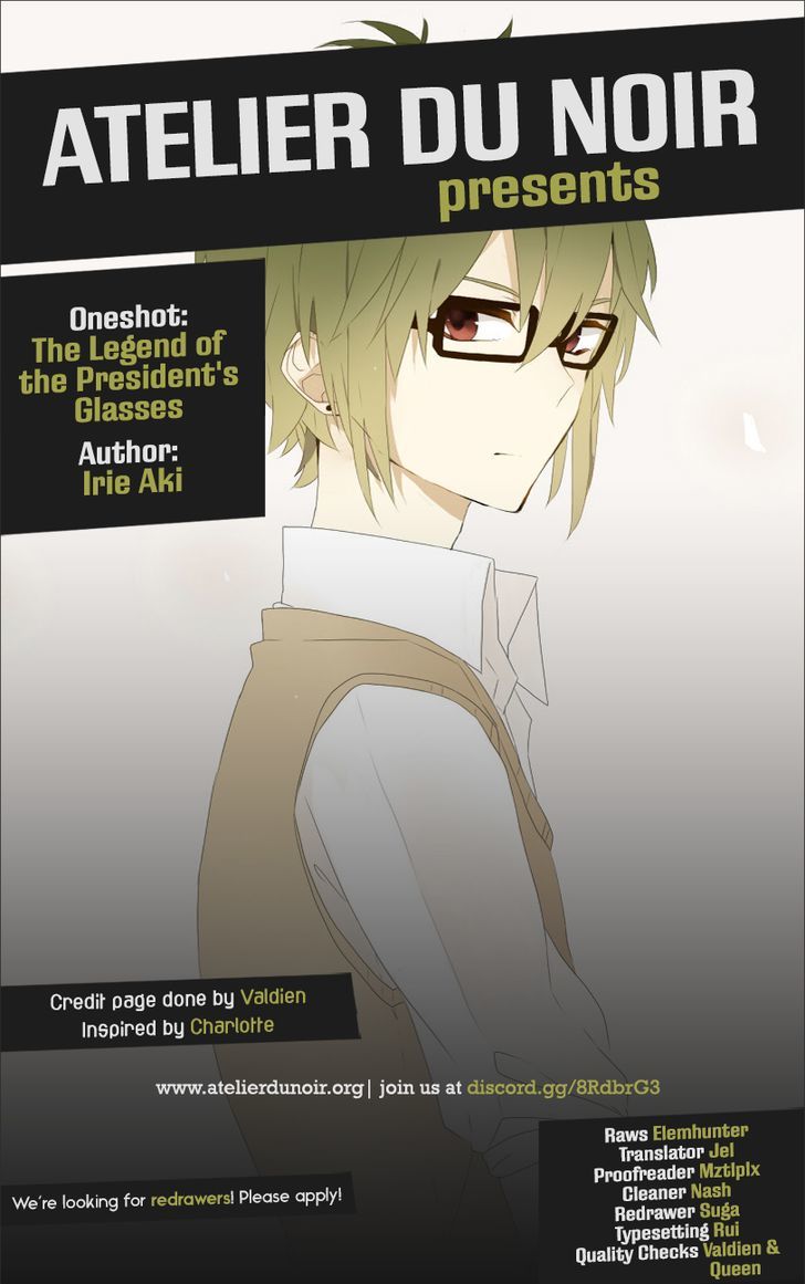 The Legend Of The President's Glasses - Chapter 1 : Oneshot